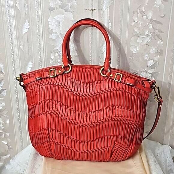 Coach Madison Gathered Leather  Lindsey NWT - Picture 4 of 9